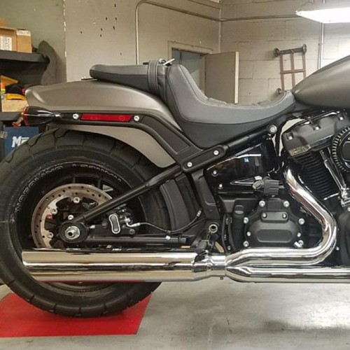 2018-2022 2:1 Softail M8 Fat Cat Straight Back | D&D Exhaust