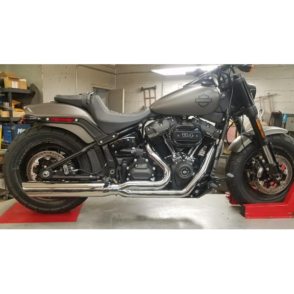 2018-2021 2:1 Softail M8 Fat Cat Straight Back | D&D Exhaust