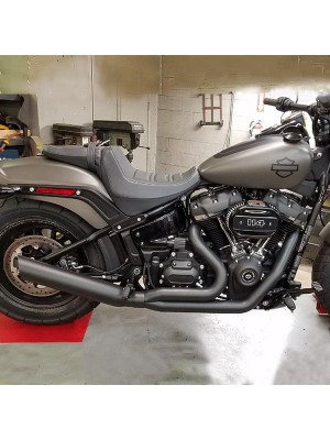 2018-2021 2:1 Softail M8 Low Cat Up-Swept Exhaust