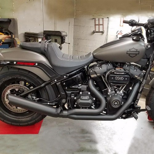 2018-2023 2:1 Softail M8 Low Cat Up-Swept Exhaust