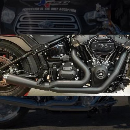 2018-2023 Wide Tire Softail M8 Abuelo Cat 2:1 Exhaust